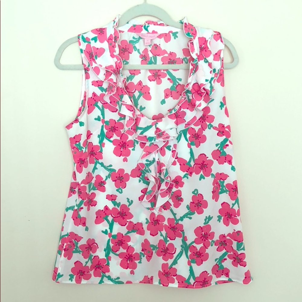 Lilly Pulitzer polyester blouse